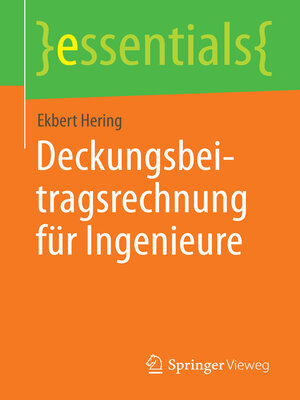 cover image of Deckungsbeitragsrechnung für Ingenieure